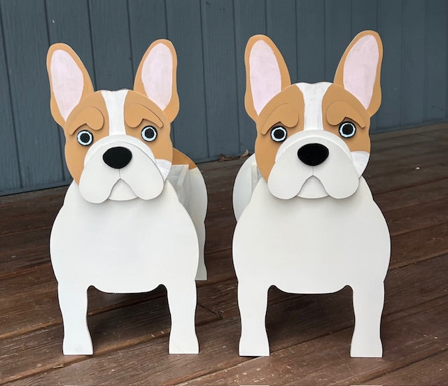 French Bulldog Planter Box - store Multiple Colors Available