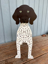 Load image into Gallery viewer, Let this adorable German Shorthaired Pointer&nbsp; Dog Planter box help welcome guests to your home. &nbsp;Custom dog tags with your dogs name also available here. Great gift for the dog lovers in your life!&nbsp;
