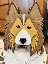 Load image into Gallery viewer, Welcome friends and family with this beautiful handcrafted Sheltie (Shetland Sheepdog) Planter Box! This charming decorative piece is the perfect addition to your front porch, entryway, covered patio, or home décor. It's a wonderful gift for Sheltie owners, dog lovers, birthdays, housewarmings, or any special occasion.
