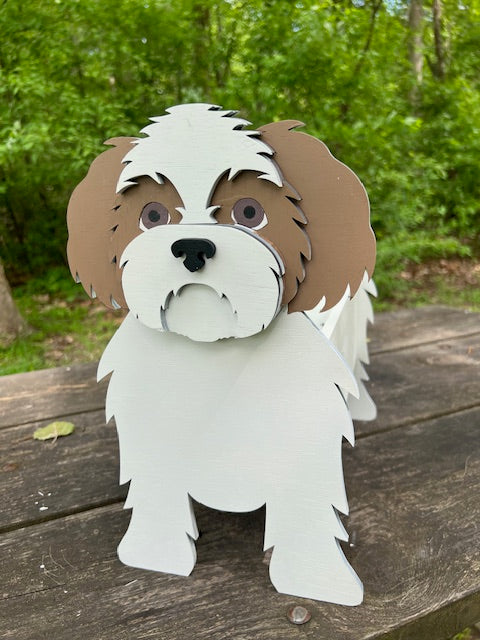 shih tzu plant pot Shih Tzu Dog Planter Box decor
