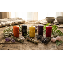 Load image into Gallery viewer, Moon Phase / Triple Goddess Beeswax Candle
