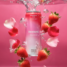 Load image into Gallery viewer, Strawberry Rose 12-pack Botanical Water

