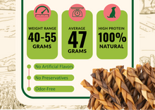 Load image into Gallery viewer, Stock your shelves with one of the fastest-growing categories in dog chews—collagen sticks for dogs. These 6-inch braided collagen dog chews (40g–55g) are crafted from 100% natural beef collagen, delivering a safe, rawhide-free alternative that today’s pet parents actively seek out.
