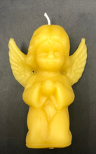 Load image into Gallery viewer, Adorable angel praying beeswax candle.  Perfect for Christmas decorating or as a gift for angel collectors.  
