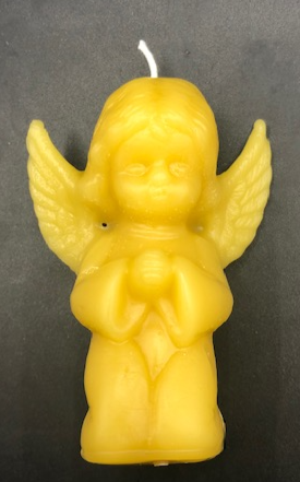 Adorable angel praying beeswax candle.  Perfect for Christmas decorating or as a gift for angel collectors.  
