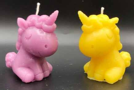 Adorable, mystical unicorn beeswax candle.  Perfect for baby showers or gifts.