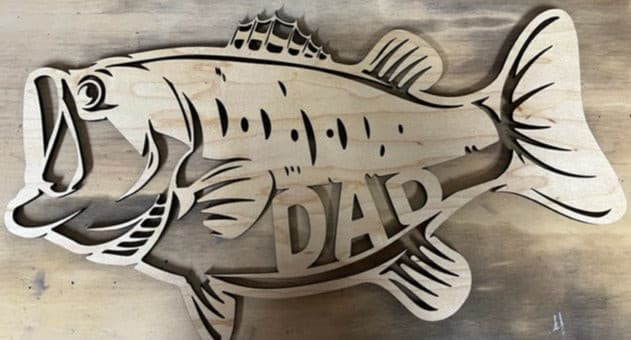 This incredible Big Mouth Bass DAD sign is the perfect gift for that fisherman in your life!  Also available with GRANDPA, PAPA or UNCLE.  Surprise that awesome fisherman in your life - makes a wonderful Father's Day or birthday gift.