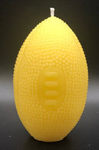 Load image into Gallery viewer,  This Football Beeswax Candle makes a great gift for all the football fans in your life.  Super Bowl parties wouldn&#39;t be complete without our Football Beeswax Candle to decorate for the big event!  

