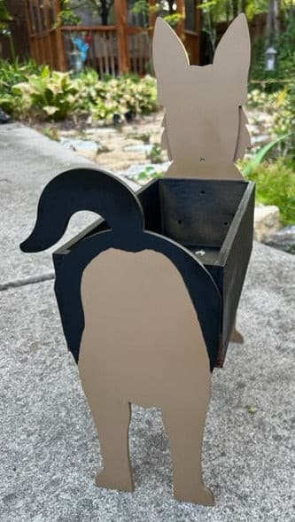 German Shepherd Dog Planter Box, Gifts for Dog Lovers, Dog Decor