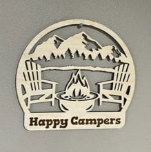 Load image into Gallery viewer, Laser cut and engraved Fireside Mountain Retreat Sign made with 1/4&quot; maple will add a touch of nature &amp; dreams of relaxing retreats to any home. Made to order.
