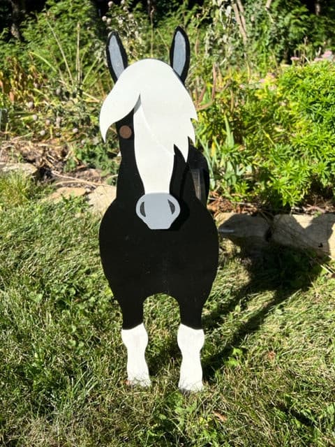 Let this adorable Horse Planter help welcome guests to your home.  Custom dog tags with your dogs name also available (see our dog tag listing to add this to your order).  Great gift for the dog lovers in your life!