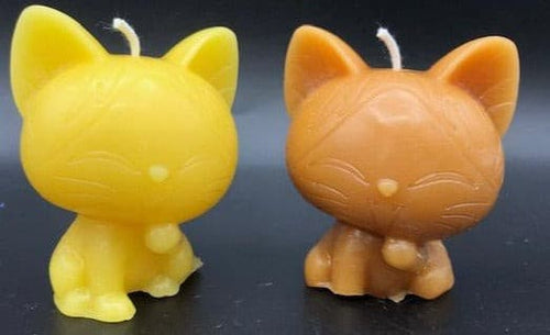 This sweet little Kitten Beeswax Candle is sure to brighten anyone's day.