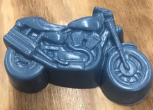 Load image into Gallery viewer, These incredibly detailed Motorcycle Goat&#39;s Milk Soaps are perfect for the motorcycle enthusiast in your life!    Approx weight 4 oz., approx. size 4.5&quot; x 2.5&quot; x 1&quot;
