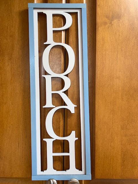 Porch Sign Door Hanger - also available in Lake or Beach