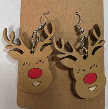 Add a bit of Christmas cheer to any outfit with these adorable Reindeer Earrings.  