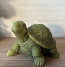 Load image into Gallery viewer, Adorable Tortoise Beeswax Candle.  Makes a great gift for the tortoise or turtle lover in your life.
